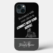 Coques Case-Mate iPhone Connectez-vous avec votre cheval ! (Verso)