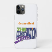 Coques Case-Mate iPhone Connecticut surnom Word Art (Dos)