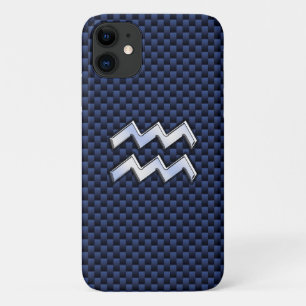 Coque Case-Mate Pour iPhone Connexion Aquarius moderne en fibre de carbone ble