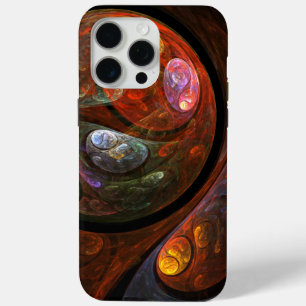 Coque iPhone 15 Pro Max Connexion fluide Art Abstrait