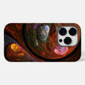 Coques Case-Mate iPhone Connexion fluide Art abstrait cosmique moderne (Verso (horizontal))