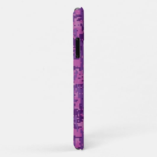 Coques Case-Mate iPhone Connexion Libra sur Camo numérique Fuchsia (Dos/Droite)