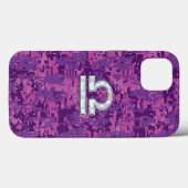 Coques Case-Mate iPhone Connexion Libra Zodiac sur Fuchsia Camo (Verso (horizontal))