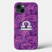 Coques Case-Mate iPhone Connexion Libra Zodiac sur Fuchsia Camo (Verso)