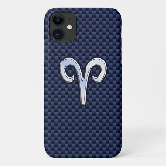 Coques Case-Mate iPhone Connexion Zodiac Aries pour la flotte Blue Carbon (Dos)