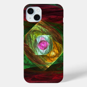 Coque iPhone 15 Mini Connexions dynamiques Art Abstrait