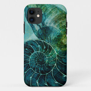 Coque Case-Mate Pour iPhone Conque en spirale Shell de turquoise