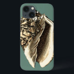 Case-Mate iPhone Case Conque turquoise Shell<br><div class="desc">Dans cette belle, classique coquille noire et blanche de conque, vous pouvez voir l'ombrage d'un coquillage naturel très pointu et clair. Vous pouvez image vous-même à la chasse de plage pour des coquilles ou au jeu dans le sable. Obtenez cet art turquoise dénommé nautique de coquille de conque sur vos...</div>