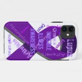 Coques Case-Mate iPhone Conscience invisible de maladie (Dos (Horizontal))