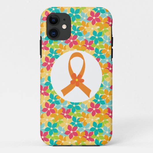 Coques Case-Mate iPhone Conscience orange de ruban de sclérose en plaques (Dos)