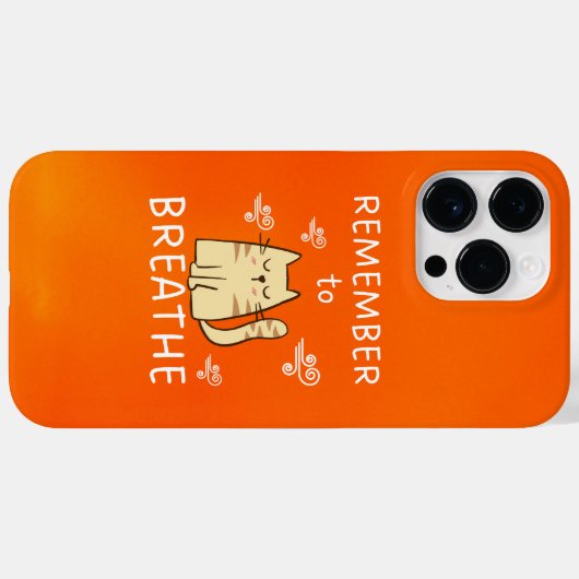 Coques Case-Mate iPhone Conseil d'auto-soins - Pensez à respirer (Verso (horizontal))