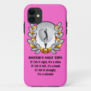 Coque iPhone 11 Conseils de golf personnalisés Golfer iPhone 5 Coq