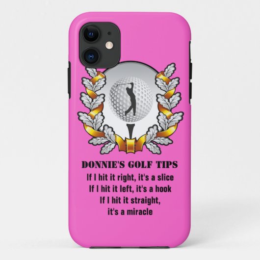 Coques Case-Mate iPhone Conseils de golf personnalisés Golfer iPhone 5 Coq (Dos)