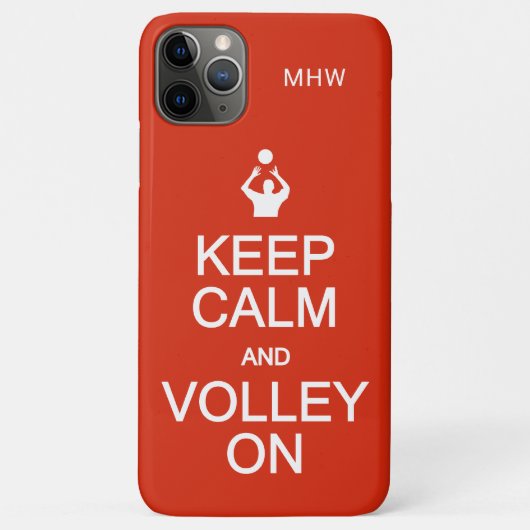 Coques Case-Mate iPhone Conserver le calme et la volée sur monogramme et c (Dos)