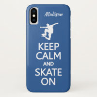 Conserver le calme et le patinage sur le nom et la