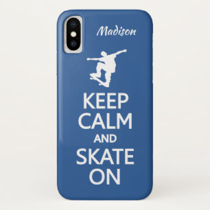Case-Mate iPhone Case Conserver le calme et le patinage sur le nom et la