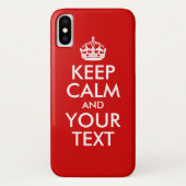 Coques Case-Mate iPhone Conserver le calme et le texte (Dos)