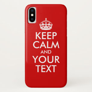 Coques Pour iPhone Conserver le calme et le texte