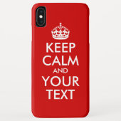 Coques Case-Mate iPhone Conserver le calme et le texte (Dos)