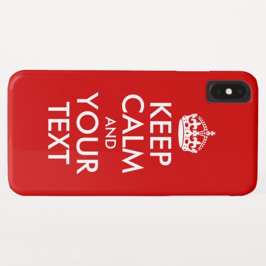 Coques Case-Mate iPhone Conserver le calme et le texte (Dos (Horizontal))