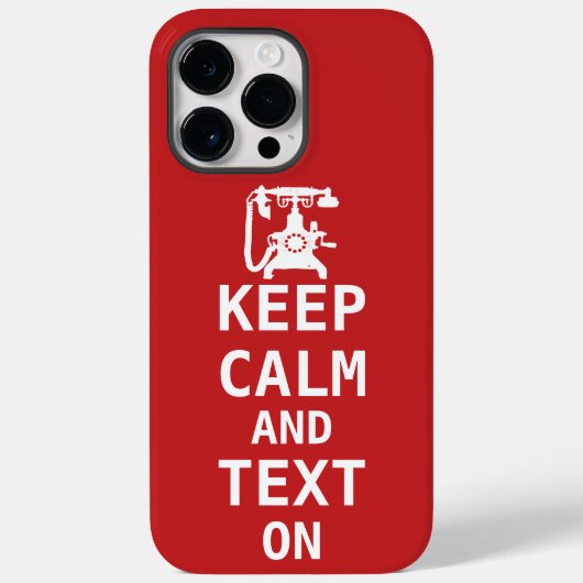 Coques Case-Mate iPhone Conserver le calme et le texte sous tension (Verso)