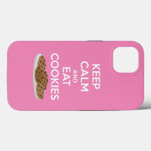 Coques Case-Mate iPhone Conserver le calme et manger des cookies Téléphone (Verso (horizontal))