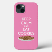 Coques Case-Mate iPhone Conserver le calme et manger des cookies Téléphone (Verso)