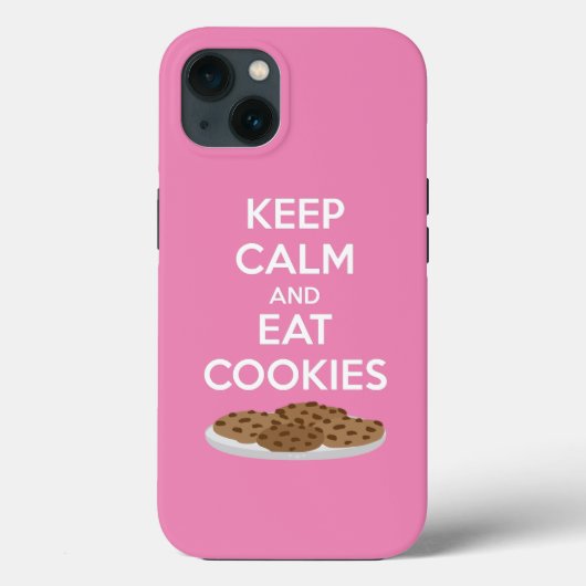 Coques Case-Mate iPhone Conserver le calme et manger des cookies Téléphone (Verso)