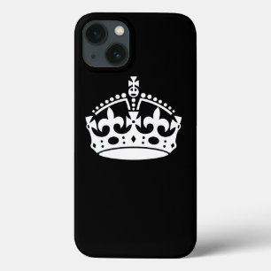 Case-Mate iPhone Case CONSERVEZ CALM CROWN sur la Personnaliser noire Ce