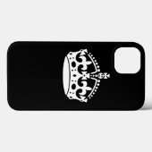 Coques Case-Mate iPhone CONSERVEZ CALM CROWN sur la Personnaliser noire Ce (Verso (horizontal))