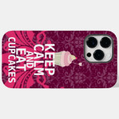 Coques Case-Mate iPhone CONSERVEZ CALME ET Mangez Cupcakes-changer la prun (Verso (horizontal))