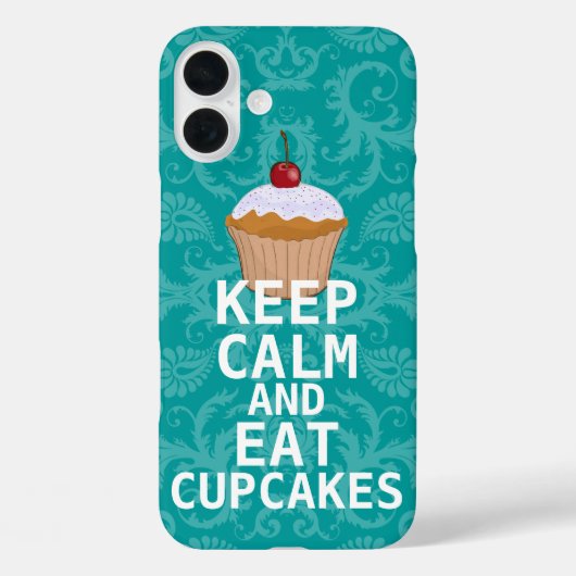 Coques Case-Mate iPhone CONSERVEZ CALME ET Mangez les gâteaux changent tur (Verso)
