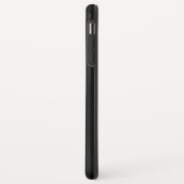 Coques Case-Mate iPhone CONSERVEZ CALME et votre texte sur noir solide (Dos/Gauche)