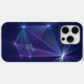 Coques Case-Mate iPhone Constellation, Art fractal abstrait de fantaisie (Verso (horizontal))