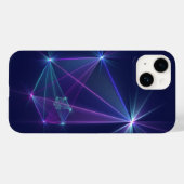 Coques Case-Mate iPhone Constellation, art fractal abstrait fantastique (Verso (horizontal))