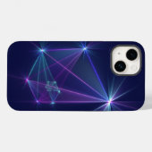 Coques Case-Mate iPhone Constellation, art fractal abstrait fantastique (Verso (horizontal))