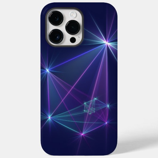 Coques Case-Mate iPhone Constellation, art fractal abstrait fantastique (Verso)