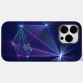 Coques Case-Mate iPhone Constellation, art fractal abstrait fantastique (Verso (horizontal))