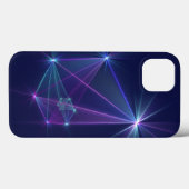 Coques Case-Mate iPhone Constellation, art fractal abstrait fantastique (Verso (horizontal))