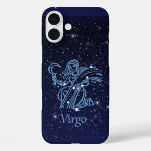 Coques iPhone 16 Plus Constellation de la Vierge et signe du zodiaque av