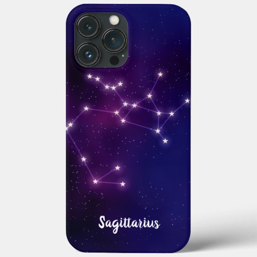 Coques Case-Mate iPhone constellation d'étoiles de Sagittarius (Verso)
