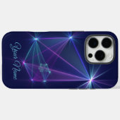 Coques Case-Mate iPhone Constellation, nom d'art fractal abstrait fantasti (Verso (horizontal))