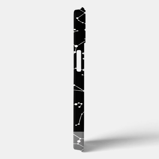 Coques Case-Mate iPhone Constellations en blanc dans l'espace noir (Verso / Droite)
