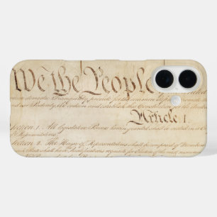 Coques iPhone 16 Constitution des États-Unis, Nous le Peuple