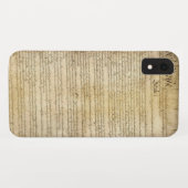 Coques Case-Mate iPhone Constitution d'Etats-Unis vintage (Dos (Horizontal))