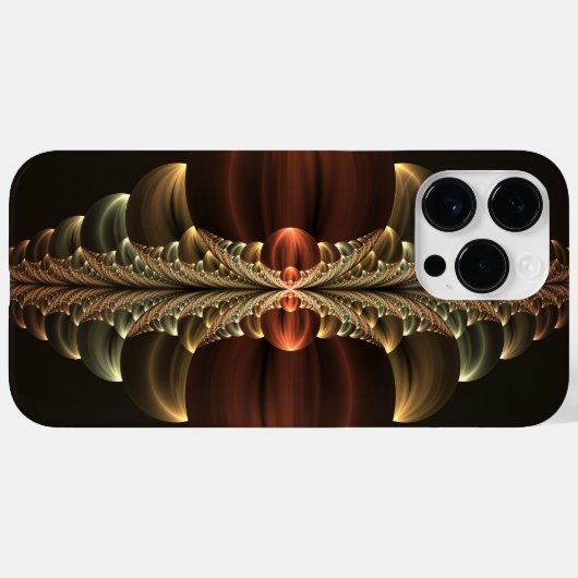 Coques Case-Mate iPhone Construction d'Imaginaires Art Fractal Abstrait br (Verso (horizontal))