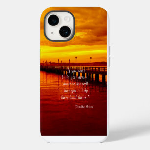 Coque Pour iPhone 14 Construire espoir de rêve citation fond de coucher