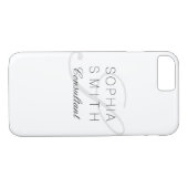 Coques Case-Mate iPhone Consultant en matière élégant de monogramme (Dos (Horizontal))