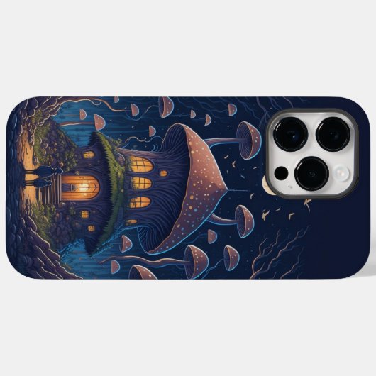 Coques Case-Mate iPhone Conte Fée Enchantant Maison de Champignons (Verso (horizontal))