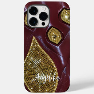 Coque Pour Pour iPhone 14 Pro Max Contemporain Cuir Synthétique Abstrait Minimaliste